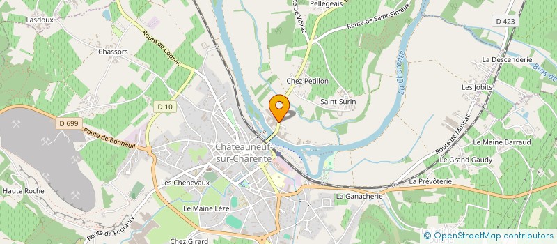 localisation de l'entreprise CAT'S à CHATEAUNEUF-SUR-CHARENTE