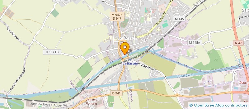 localisation de l'entreprise CAT'S BACKLINE  LA BASSEE