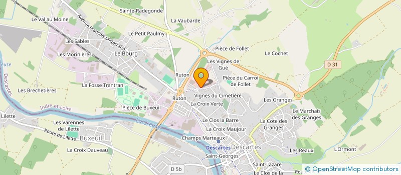 localisation de l'entreprise CATA-CAP1  DESCARTES