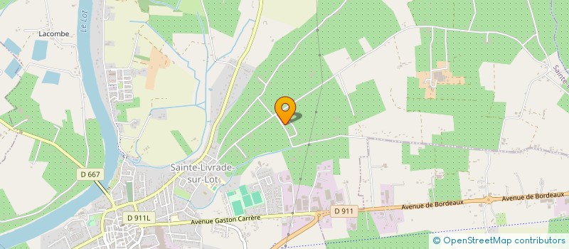 localisation de l'entreprise CATA ET FILS  SAINTE LIVRADE SUR LOT