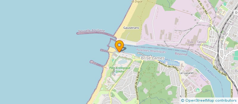localisation de l'entreprise CATA EVASION à ANGLET