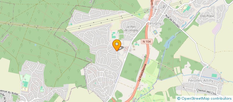 localisation de l'entreprise CATA LOKAH  LESIGNY