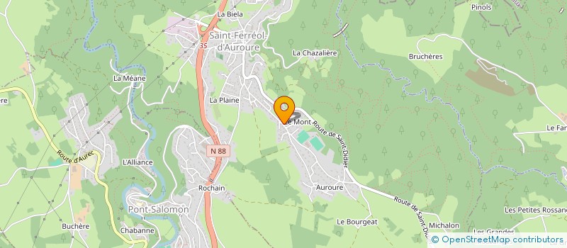 localisation de l'entreprise CATA OUTILS à SAINT-FERREOL-D'AUROURE
