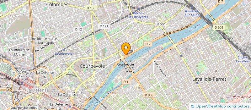 localisation de l'entreprise CATALA  COURBEVOIE