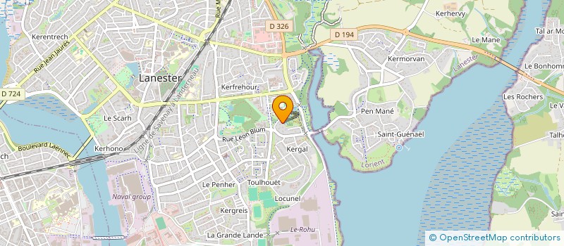 localisation de l'entreprise CATALABREIZH  LANESTER