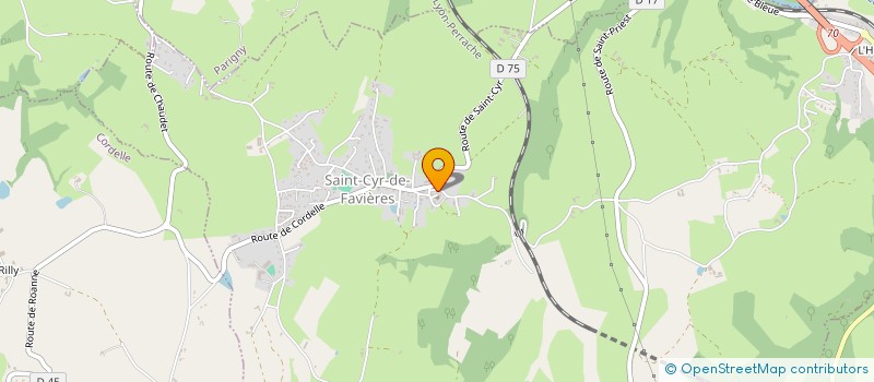 localisation de l'entreprise CATALAN  SAINT-CYR-DE-FAVIERES