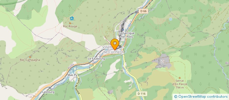 localisation de l'entreprise CATALANE DE RESTAURATION  VILLEFRANCHE-DE-CONFLENT