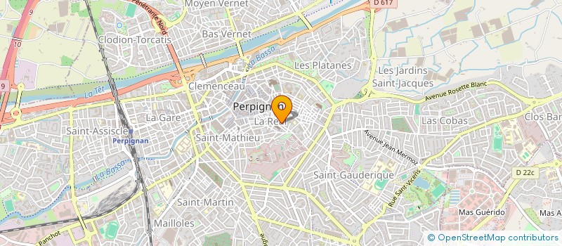 localisation de l'entreprise CATALANE LITTORAL TEXTILE  PERPIGNAN