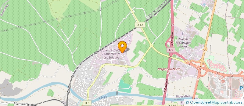 localisation de l'entreprise CATALANE PROTECTION INCENDIE à RIVESALTES