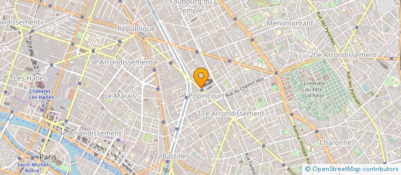 localisation de l'entreprise CATALAT à PARIS