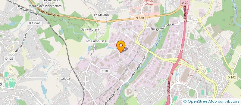 localisation de l'entreprise CATALENT FRANCE LIMOGES HOLDING SAS à LIMOGES