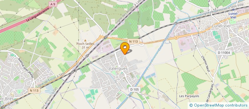 localisation de l'entreprise CATALPA  VALERGUES