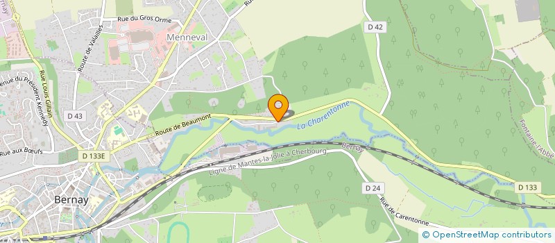 localisation de l'entreprise CATALYSE  MENNEVAL