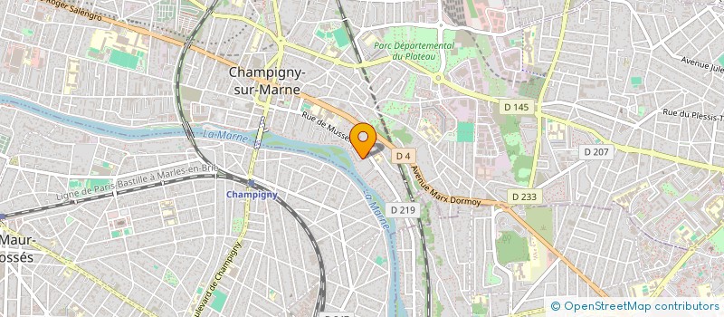 localisation de l'entreprise CATALYSEUR à CHAMPIGNY-SUR-MARNE