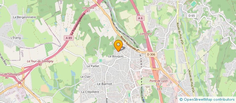 localisation de l'entreprise CATALYST COURTAGE  DARDILLY