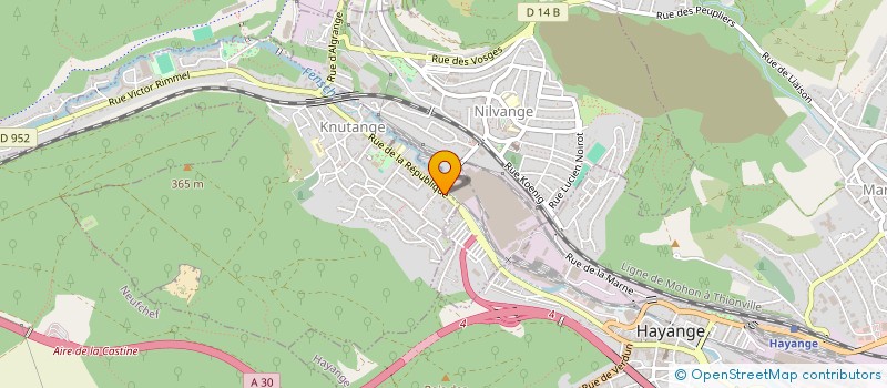 localisation de l'entreprise CATALYST PRODUCTION  KNUTANGE