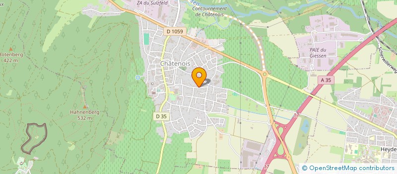 localisation de l'entreprise CATANE  CHATENOIS