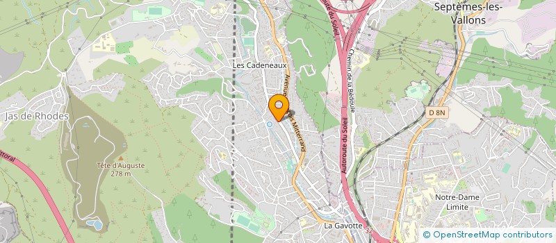 localisation de l'entreprise CATANI TRANSPORTS à LES PENNES-MIRABEAU