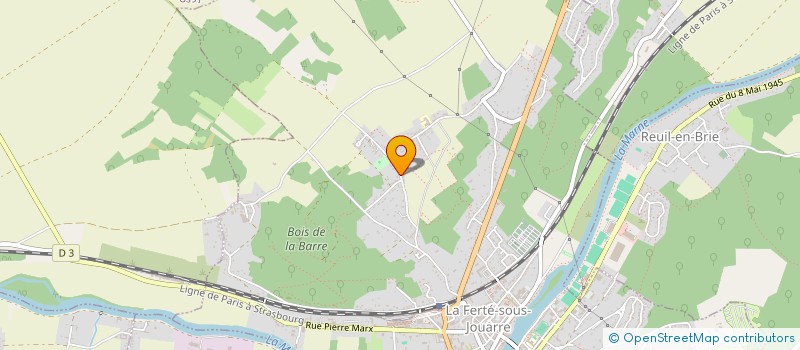 localisation de l'entreprise CATANZARO SOPHIE VIRAGE  LA FERTE-SOUS-JOUARRE