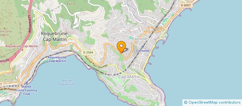 localisation de l'entreprise CATAXEMA à ROQUEBRUNE-CAP-MARTIN