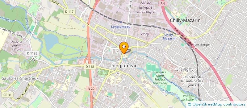 localisation de l'entreprise CATCH ME CORP à LONGJUMEAU