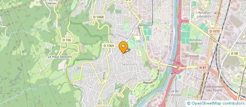 localisation de l'entreprise CATCH UP à SEYSSINS