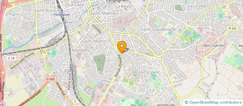 localisation de l'entreprise CATCOM  PERPIGNAN