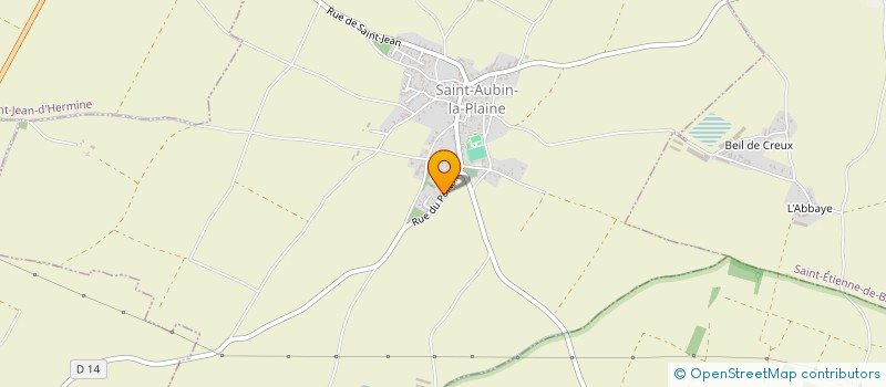 localisation de l'entreprise CATEA  SAINT-AUBIN-LA-PLAINE