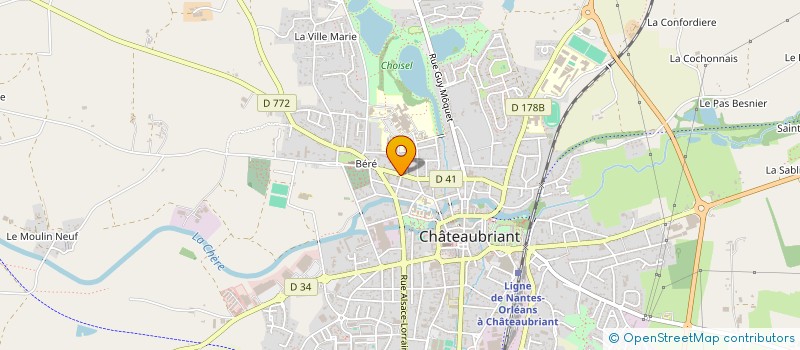 localisation de l'entreprise CATEDIS  CHATEAUBRIANT