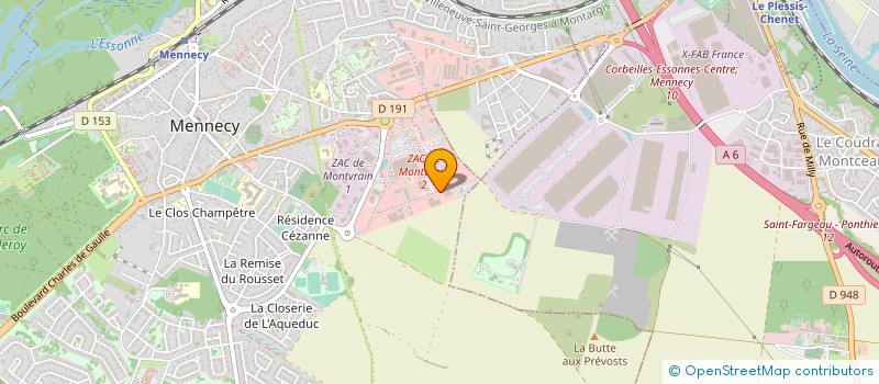 localisation de l'entreprise CATEFER à MENNECY