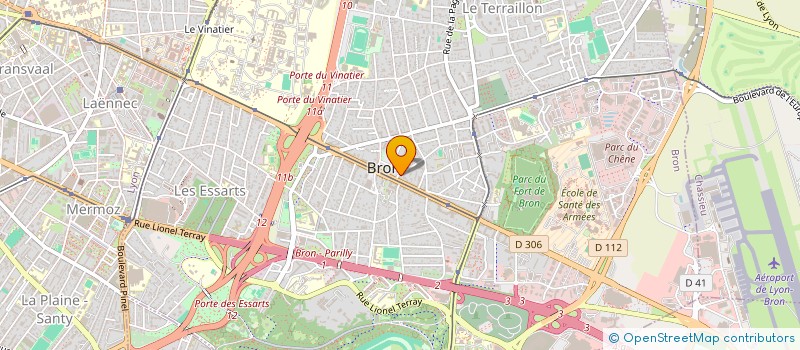 localisation de l'entreprise CATEFI  BRON