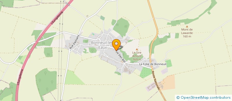 localisation de l'entreprise CATEL  BONNEUIL-LES-EAUX