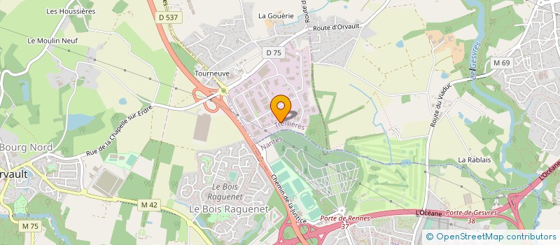 localisation de l'entreprise CATEL ROC à TREILLIERES