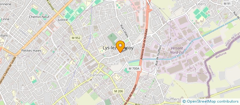 localisation de l'entreprise CATELAIN  LYS-LEZ-LANNOY