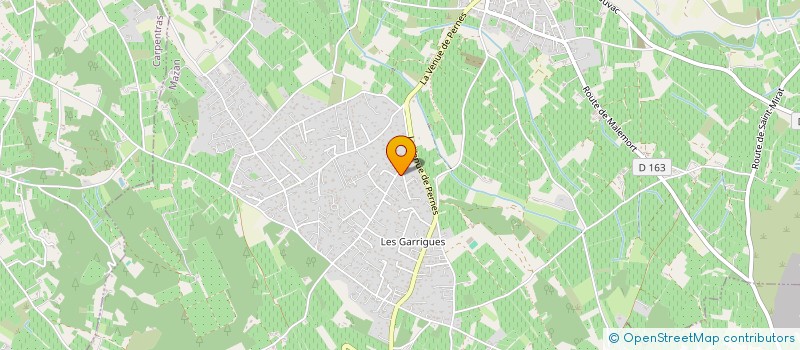 localisation de l'entreprise CATELAN PATRICK MACONNERIE  MAZAN