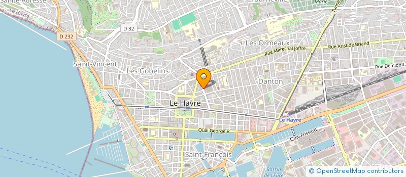 localisation de l'entreprise CATELIN ET COPAINS à LE HAVRE