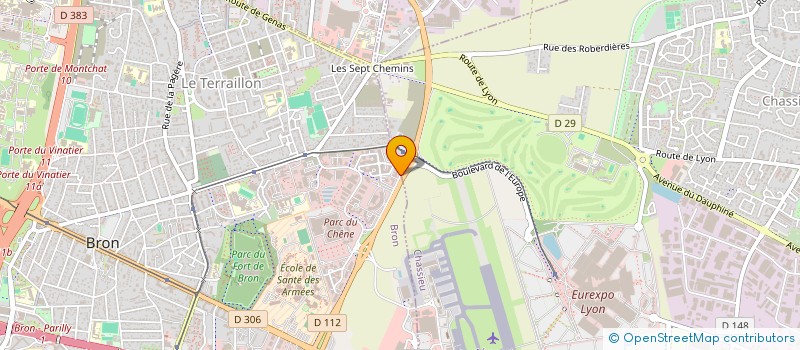 localisation de l'entreprise CATELINES PARK  BRON