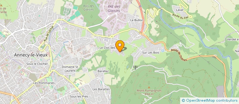 localisation de l'entreprise CATELYNE  ANNECY