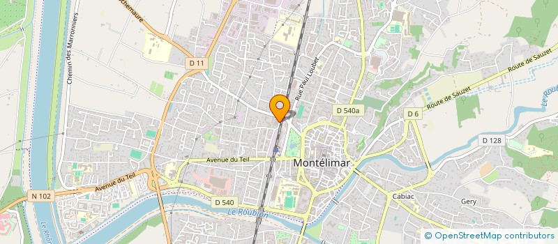 localisation de l'entreprise CATEM  MONTELIMAR