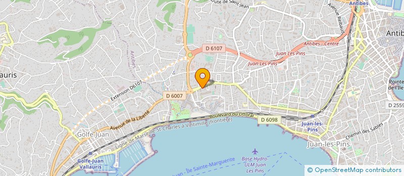 localisation de l'entreprise CATEM à ANTIBES