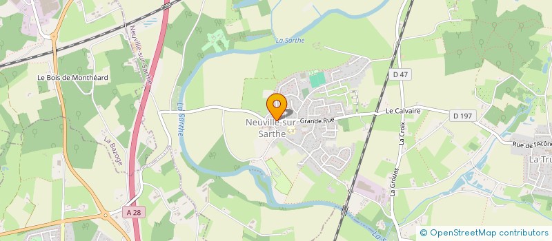 localisation de l'entreprise CATEM  NEUVILLE-SUR-SARTHE