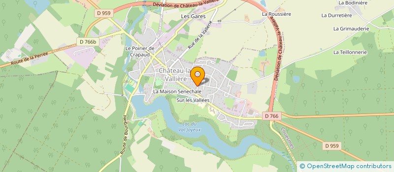 localisation de l'entreprise CATENFRED  CHATEAU LA VALLIERE