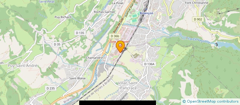 localisation de l'entreprise CATERIC à BRIANCON