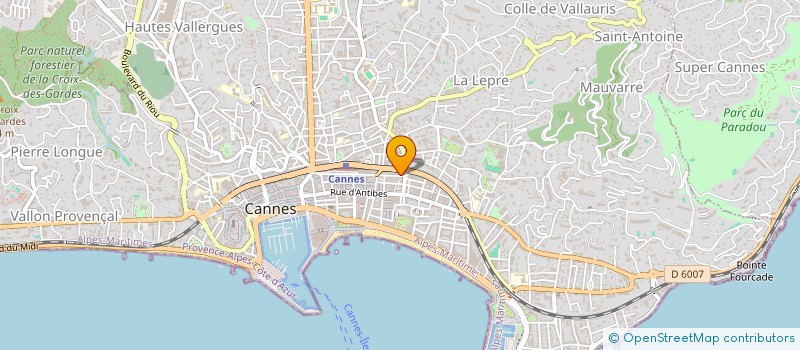 localisation de l'entreprise CATERINA SARL à CANNES