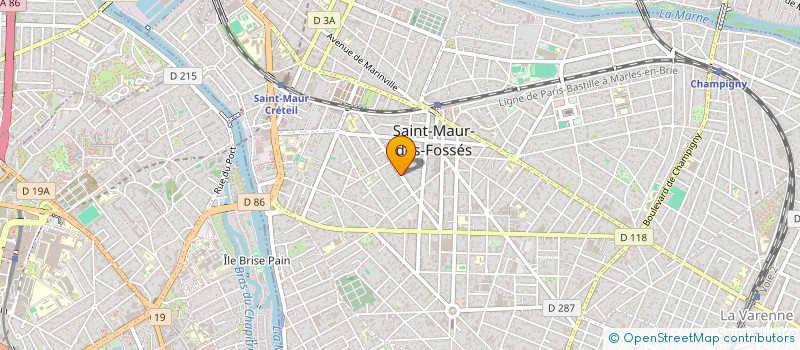 localisation de l'entreprise CATERVA à SAINT-MAUR-DES-FOSSES