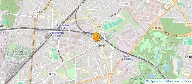 localisation de l'entreprise CATEVA à STAINS