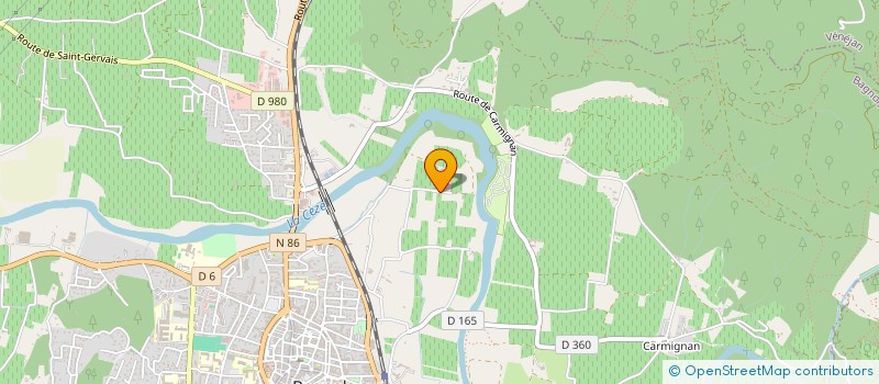 localisation de l'entreprise CATEX  BAGNOLS-SUR-CEZE