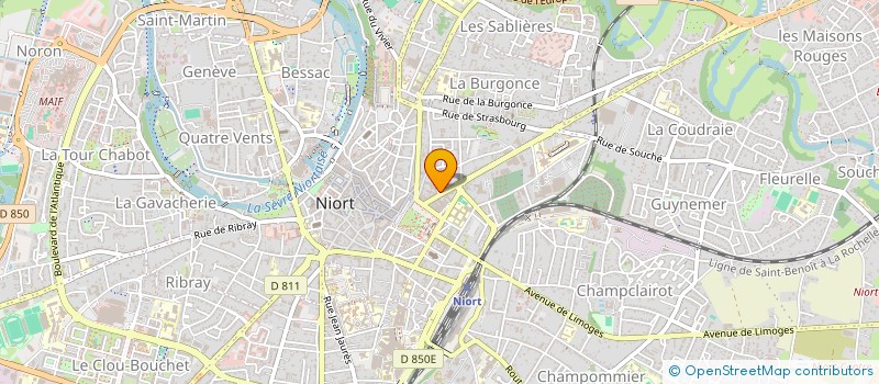 localisation de l'entreprise CATH à NIORT