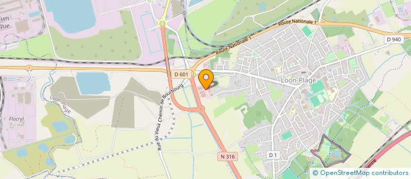 localisation de l'entreprise CATH' DIFFUSION  LOON-PLAGE