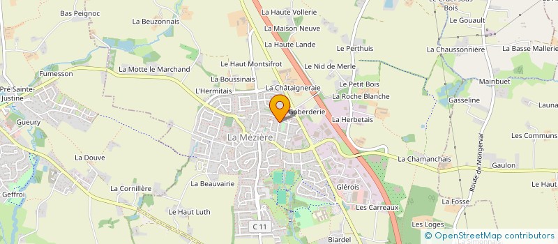 localisation de l'entreprise CATH'ELEC  LA MEZIERE